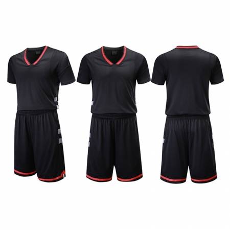 black basketball uniform
