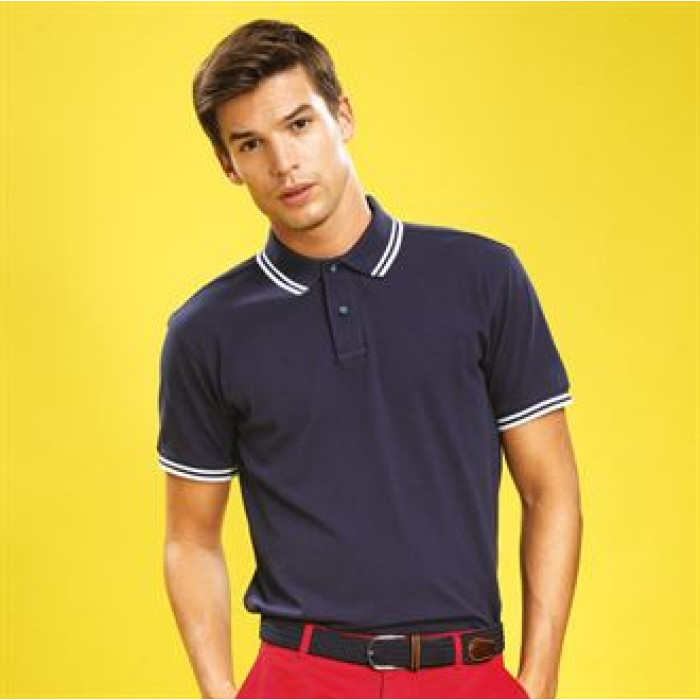 Asquith & Fox Men’s Classic Fit – Tipped Polo